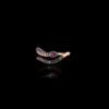 Δαχτυλίδι Σεβαλιέ σε Ροζ Χρυσό με Μαύρα Διαμάντια - DA126N