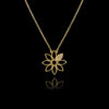 Μενταγιόν Λουλούδι σε Χρυσό με Διαμάντια - ME192N